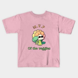 Cauliflower Cute Vegetable Kawaii Style Kids T-Shirt